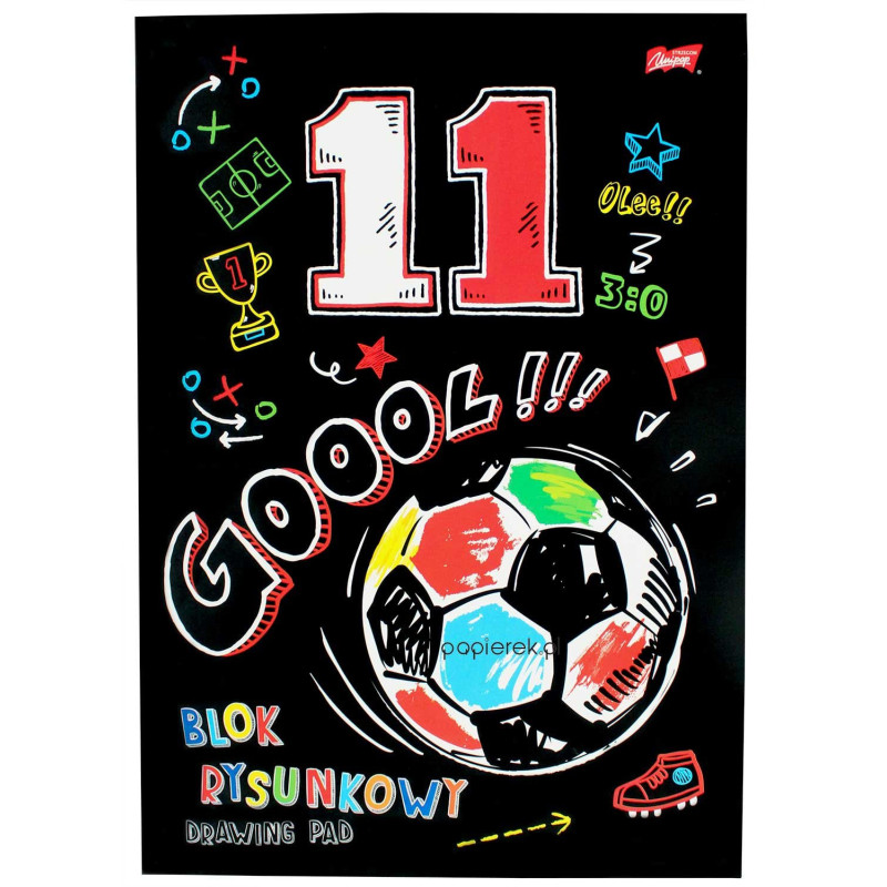 Blok rysunkowy biały A4 drawing pad