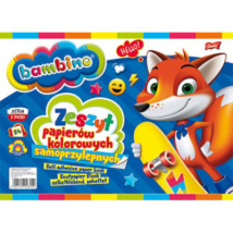 Zeszyt papierów samoprzylepnych B4 Bambino 8 kolorów