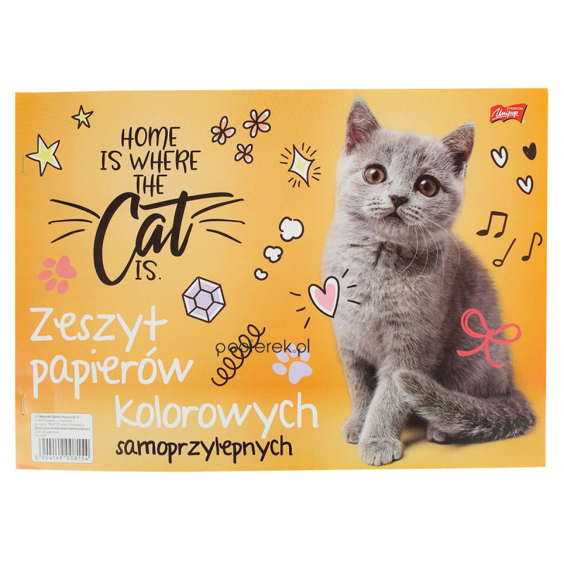 Zeszyt papierów kolorowych samoprzylepnych B4 Unipap