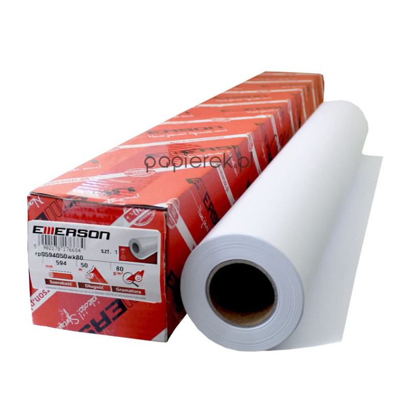 Papier do plotera w roli 594 mm x 50m