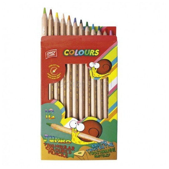 KREDKI 12 KOL. JUMBO EASY