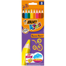 Kredki ołówkowe BIC super soft 8 kolorów