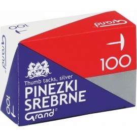 Pinezki srebrne Grand 100 szt.
