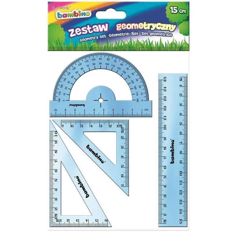 Zestaw geometryczny Bambino 4 elementy 15cm
