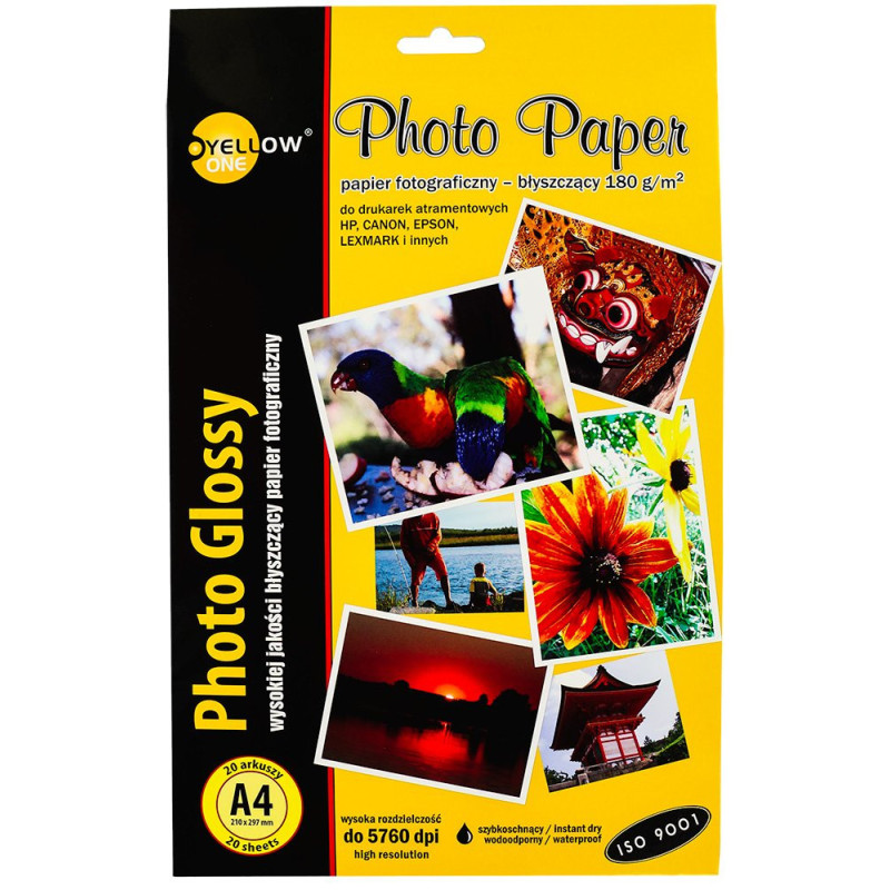 Papier fotograficzny - błyszczący 180g do atramentówki