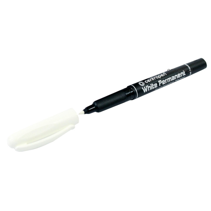 Marker Centropen biały 1,2 mm permanentny
