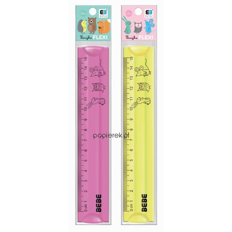 Linijka flexi 15 cm Bebe Kids Pastel