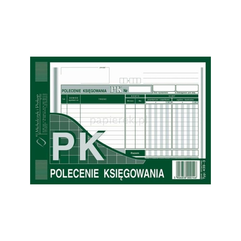POLECENIE KSIĘGOWANIA A5 OFFSET MICHALCZYK