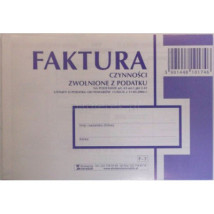 FAKTURA A5 1+1 CZYNNOŚCI ZW. Z PODATKU