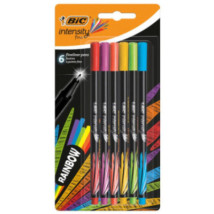 Cienkopisy BIC Intensive fine Rainbow 6 kolorów