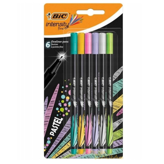 Cienkopisy BIC Intensive Fine Pastel 6 kolorów