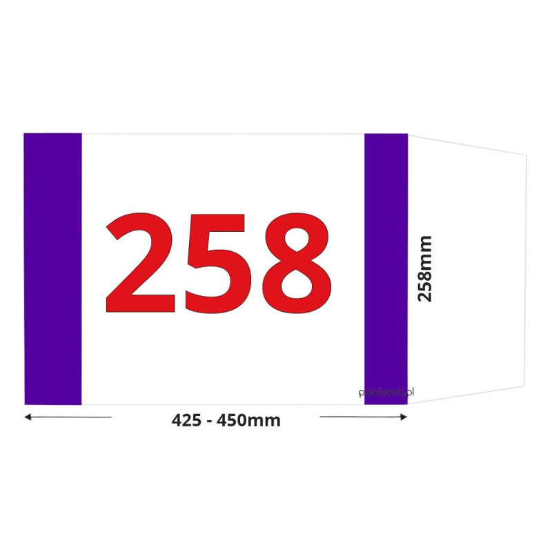 Okładka na książki regulowana 258 mm x 425-450 mm