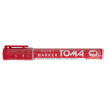 Marker olejowy z farbą czerwony Toma TO-440