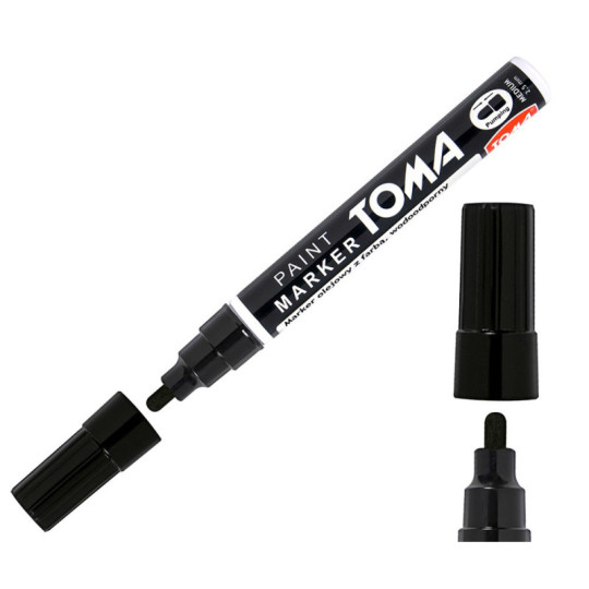 Marker olejowy czarny Toma 2.5mm TO-440