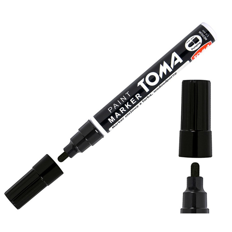 Marker olejowy czarny Toma 2.5mm TO-440