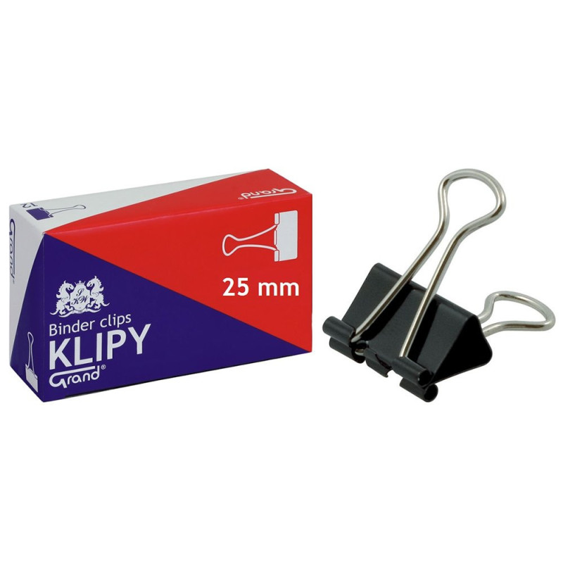 Klipsy Klip biurowy 25mm Grand