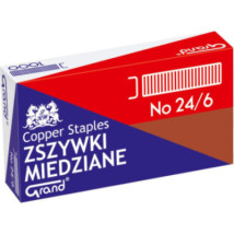 Zszywki 24/6 miedziane Grand 1000 szt.