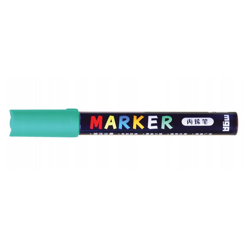 Marker akrylowy 1-2mm M&G S523 turkusowy