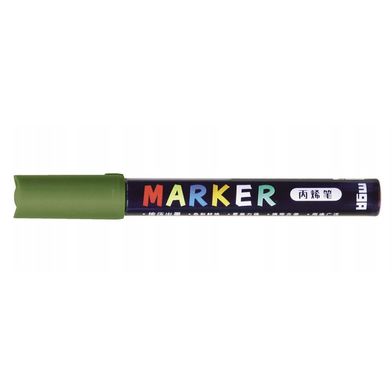 Marker akrylowy 1-2mm M&G S511 oliwkowy