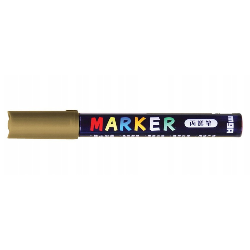 Marker akrylowy 1-2mm M&G S120 złoty