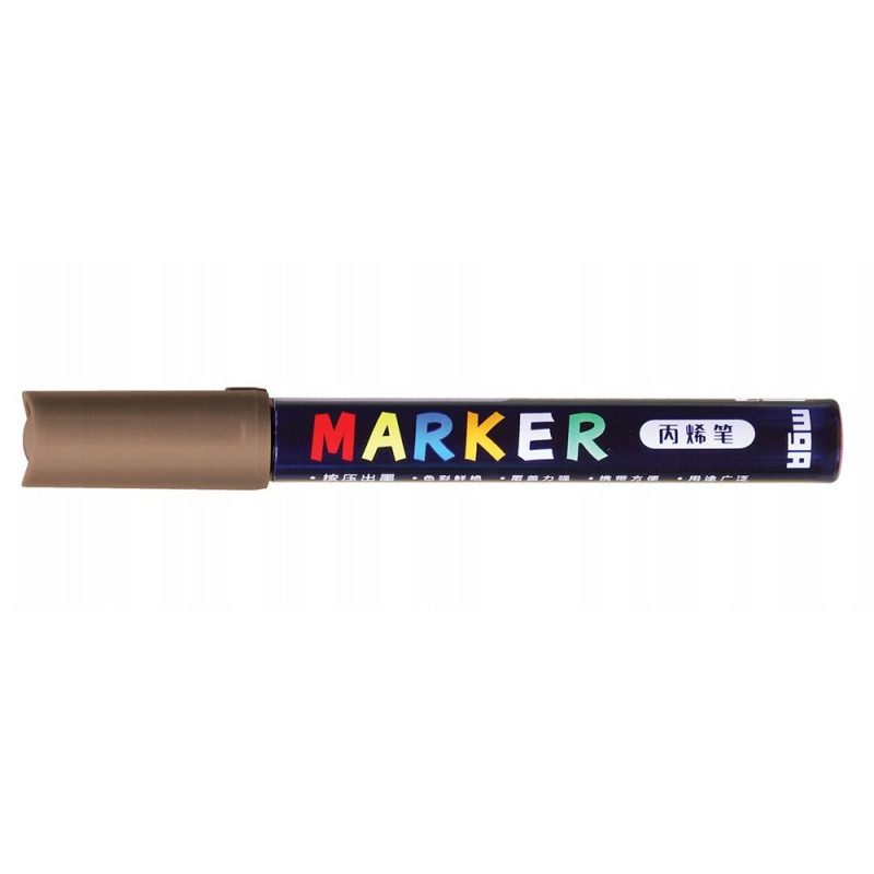 Marker akrylowy 1-2mm M&G S421 jasny brązowy
