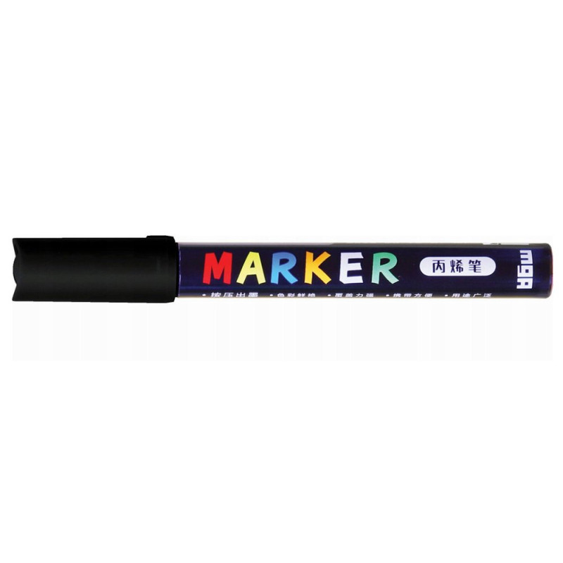 Marker akrylowy 1-2mm M&G S900 czarny