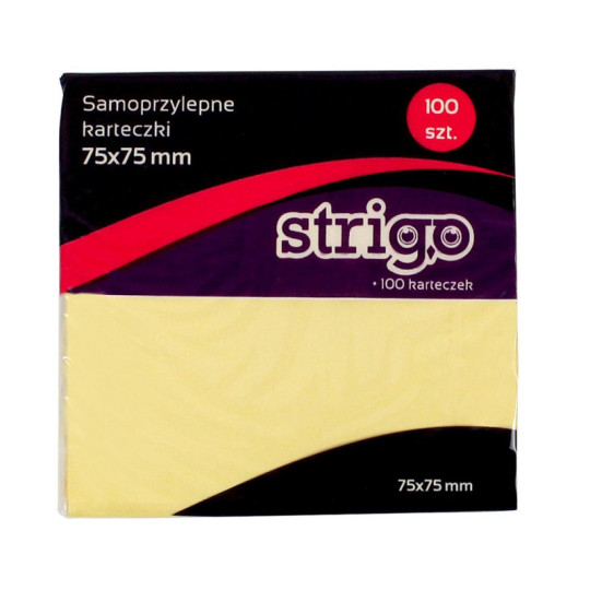 Karteczki samoprzylepne Strigo 75x75mm