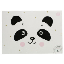 Zeszyt A4 poziomy 32k 3-linia kolorowa Panda
