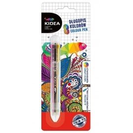 Długopis 8 kolorów Kidea