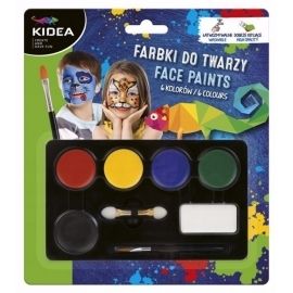 Farbki do malowania twarzy, 6 kolorów Derform