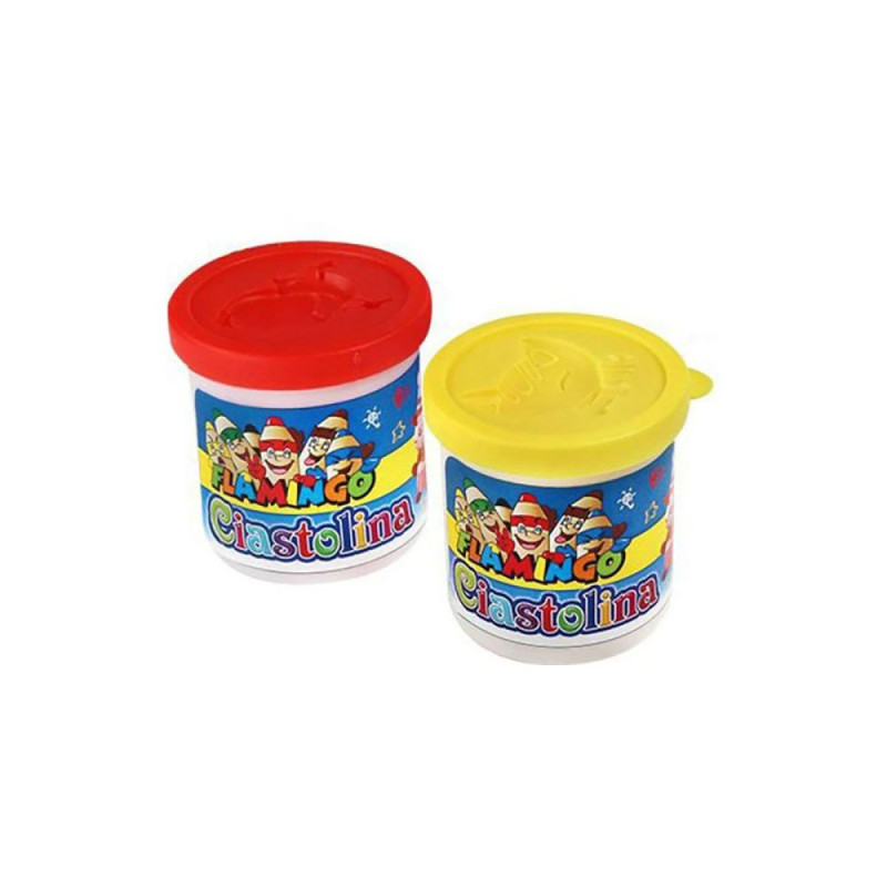 Masa plastyczna Ciastolina 4 kolory x 50g Flamingo