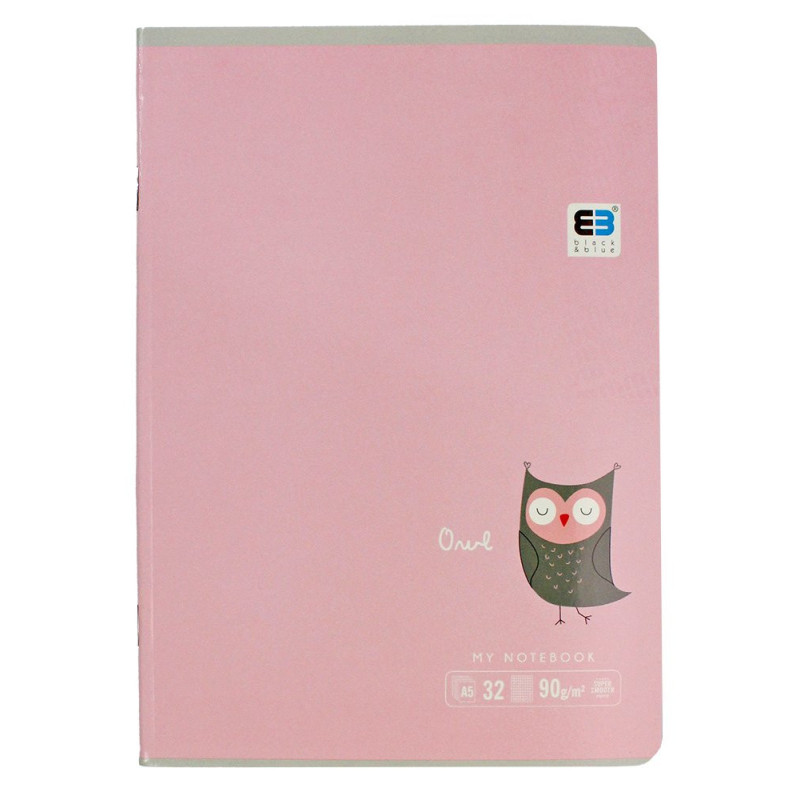 Zeszyt A5/32k. kratka B&B Kids Pastel