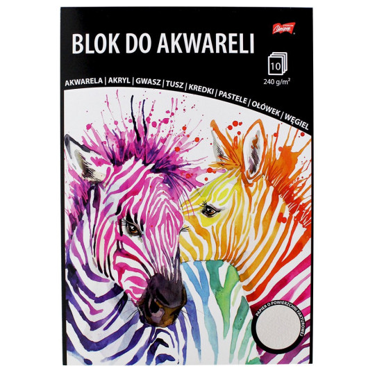 Blok do akwareli A4 10 kartek 240g
