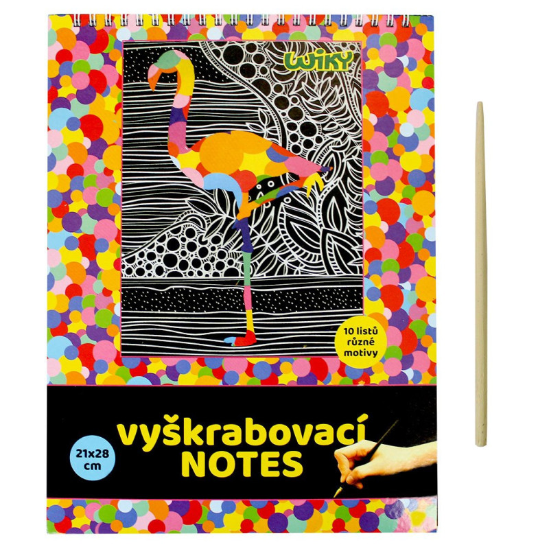 Wydrapywanka A4 z wzorem + rysik