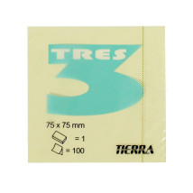 Notes karteczki samoprzylepny Tres 100 kartek 75 x 75 mm