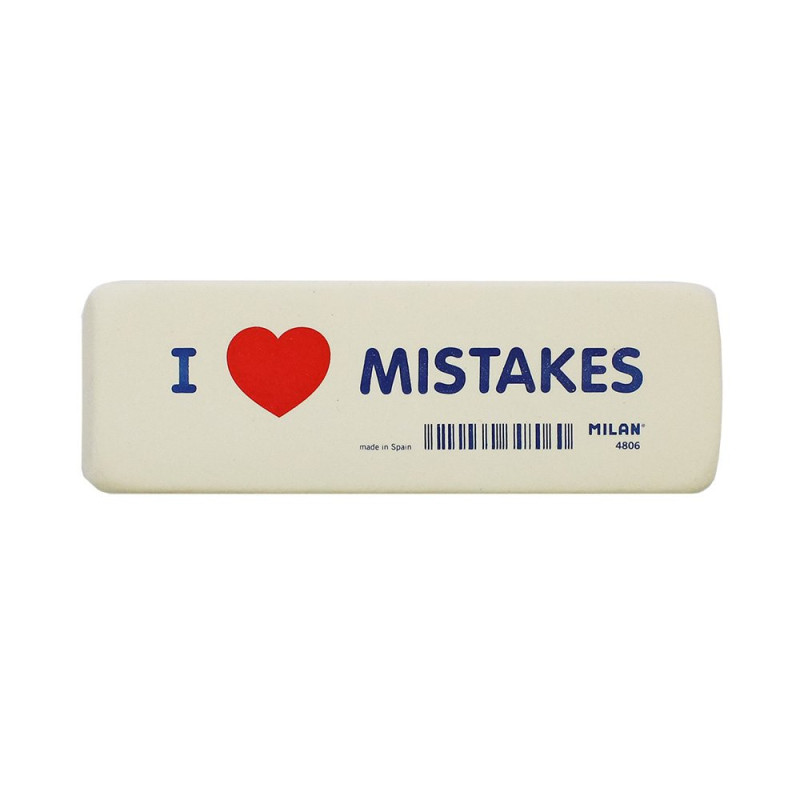Gumka do ścierania I Love Mistakes 4806 Milan