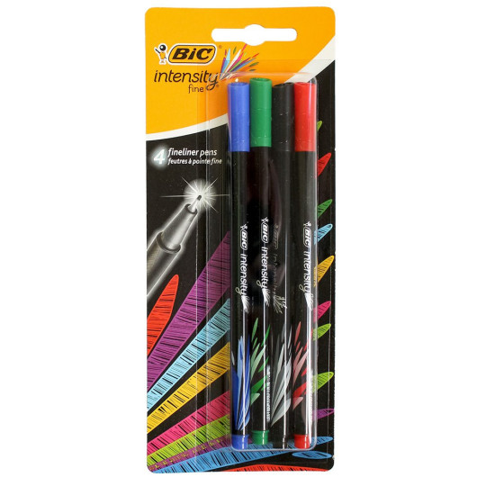 Cienkopisy 4kol. BIC Intensity