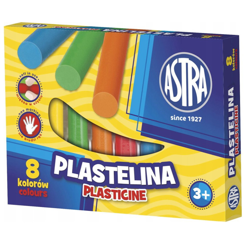 Plastelina 8 kolorów Astra