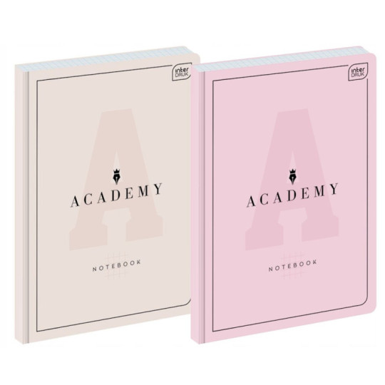 Brulion twarda oprawa w kratkę A4/96k pastel Academy