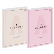 Brulion twarda oprawa w kratkę A4/96k pastel Academy
