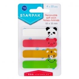 Zakładki indeksujące zwierzątka 15x55 Starpak
