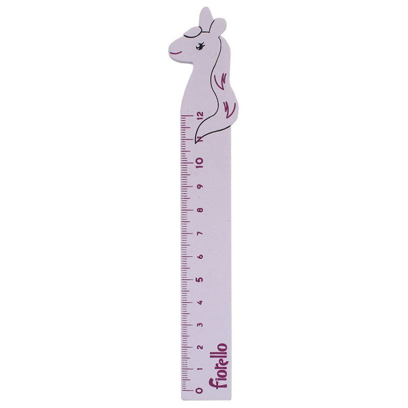 Linijka drewniana 12 cm  Jednorożec