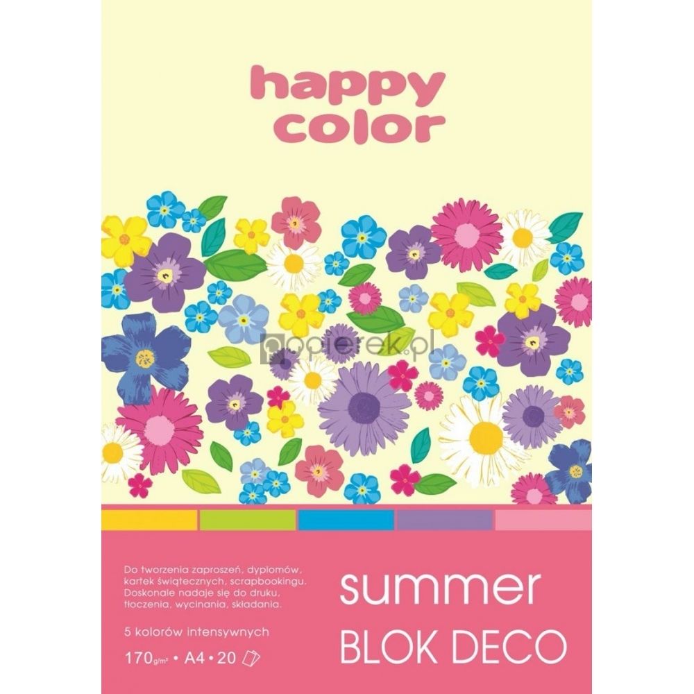Blok A4 Desco Summer 20k Happy Color