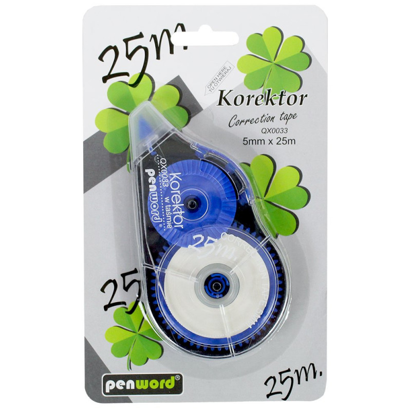 Korektor w taśmie Penword 5mm długość taśmy korekcyjnej 25m