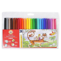 Flamastry w etui 24 kolory Koh-I-Noor