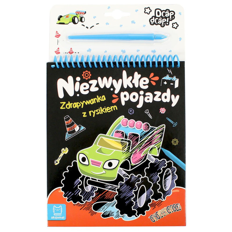 Zdrapywanka z rysikiem. Niezwykłe pojazdy