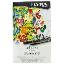 Pisaki dwustronne Lyra 10 kolorów, pisaki do rysowania