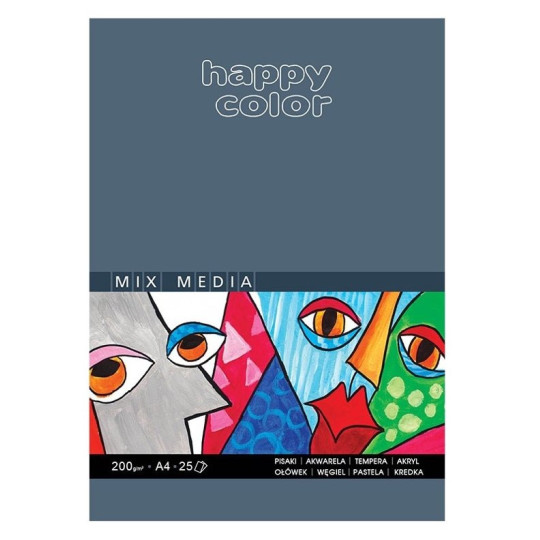 Blok do akwareli A4 200g Happy Color 25k