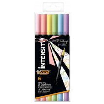 Pisaki dwustronne BIC pastelowe 6 kolorów