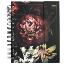 Organizer na spirali B6 zamykany z magnesem Flowers